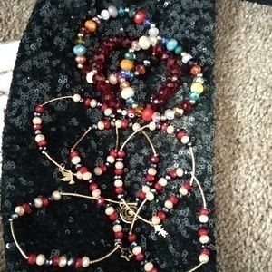 2 sets of bracelets.